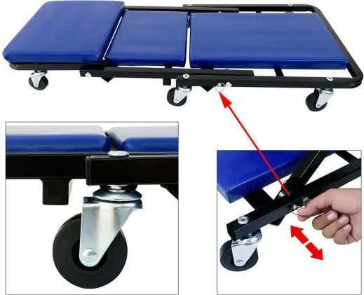 monzana® Szerelhető mobil fekvőpad 2 az 1-ben