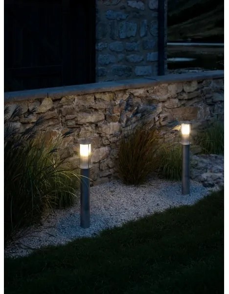 Nordlux - Kültéri lámpa LINTON 1xE27/15W/230V IP54 ezüstszínű 80 cm