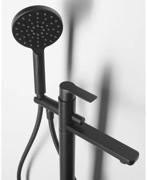 Sapho - PAX kádkészlet csapteleppel, matt fekete