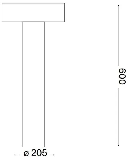 Ideal Lux - Kültéri lámpa 4xG9/15W/230V 60 cm IP44 antracit