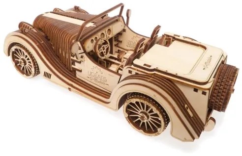 Ugears - 3D fa mechanikus puzzle Kocsi roadster