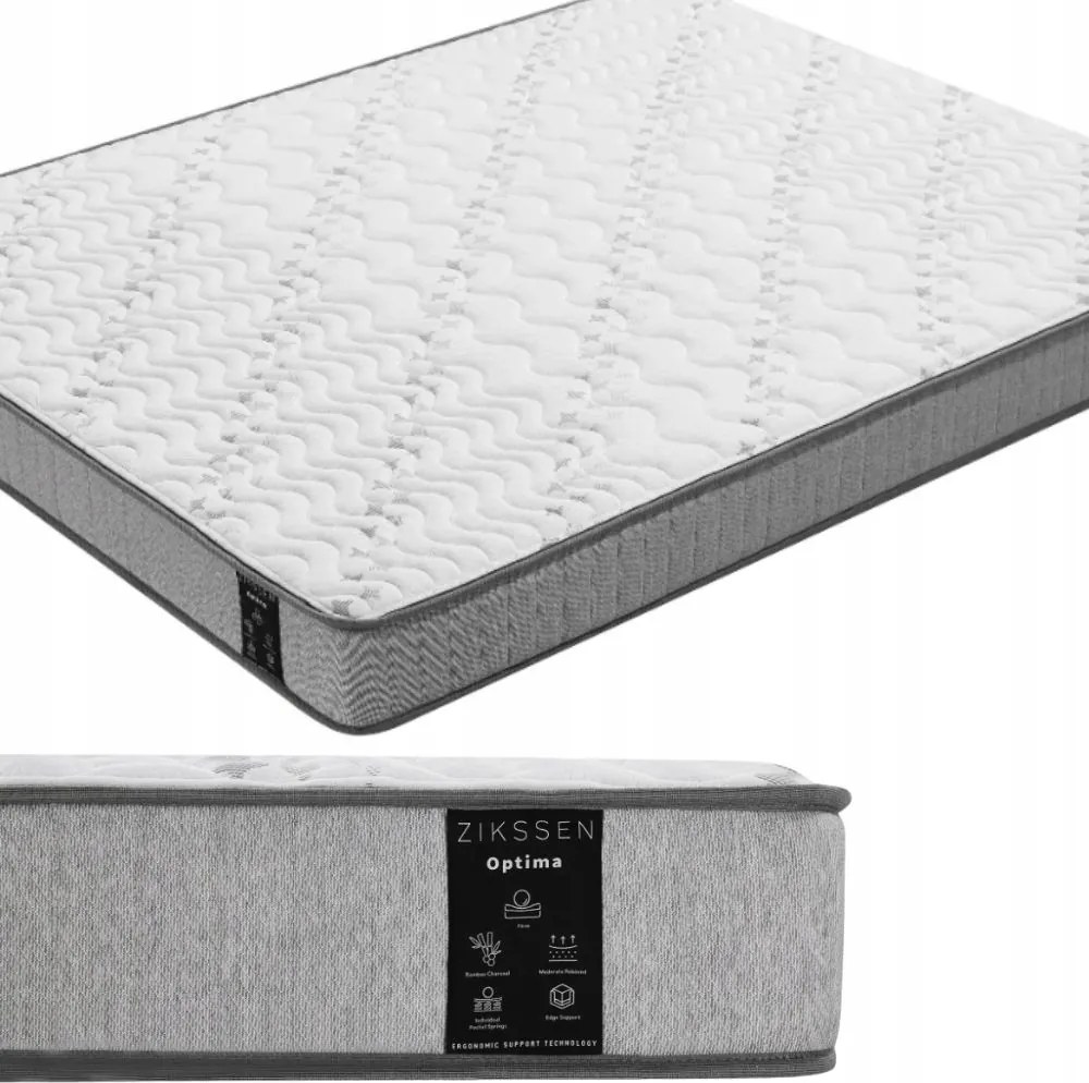 Zikssen Optima Zsebmatrac 140x200 cm Kemény Bambusz huzat