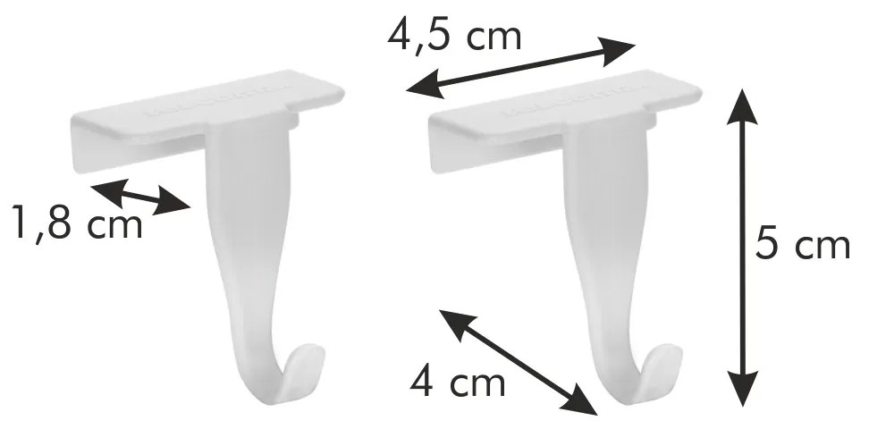 Tescoma FlexiSPACE ajtókampók, 2 db