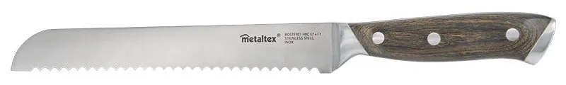 Rozsdamentes acél kenyérvágó kés Heritage – Metaltex