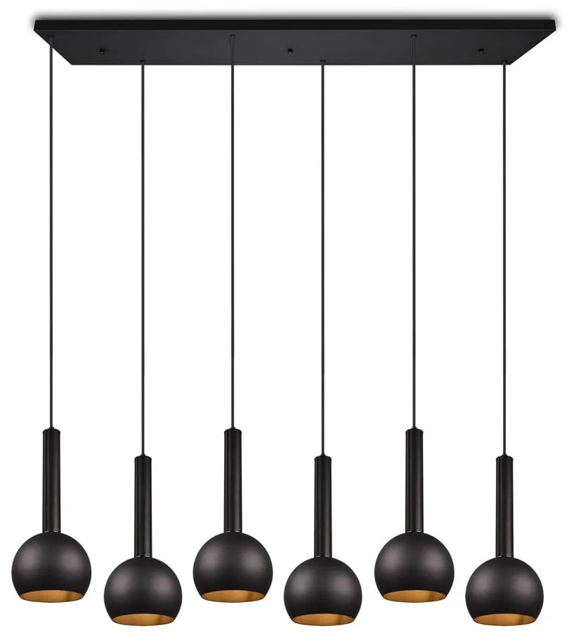 Fekete függőlámpa Ciliana – CINQUE