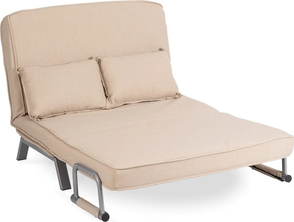 Kétszemélyes dönthető fotel bézs színben BART 2