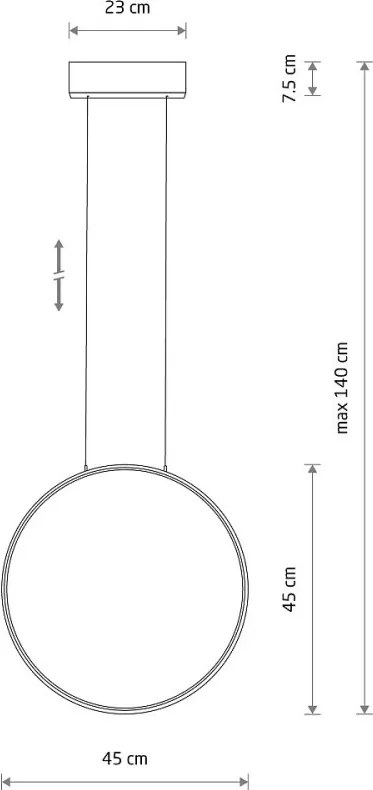NOWODVORSKI 10810 CIRCOLO Modern Led Függesztett Lámpa LED IP20