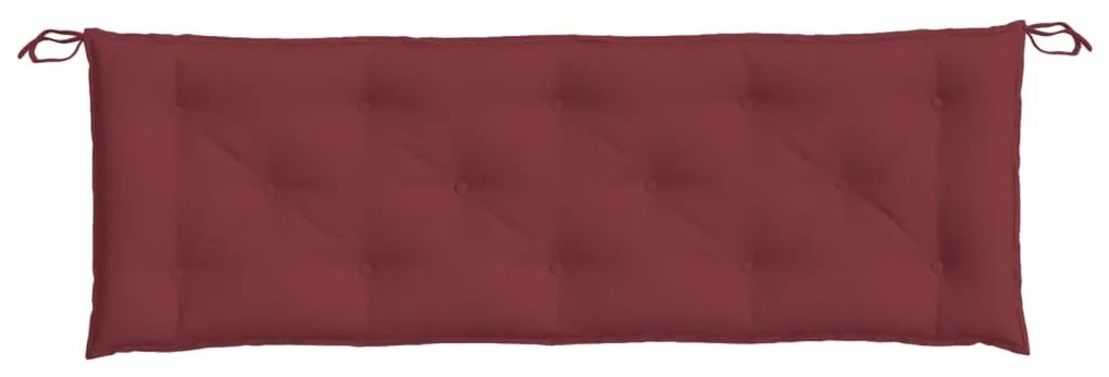 melange bordó szövet kerti padpárna 150 x 50 x 7 cm