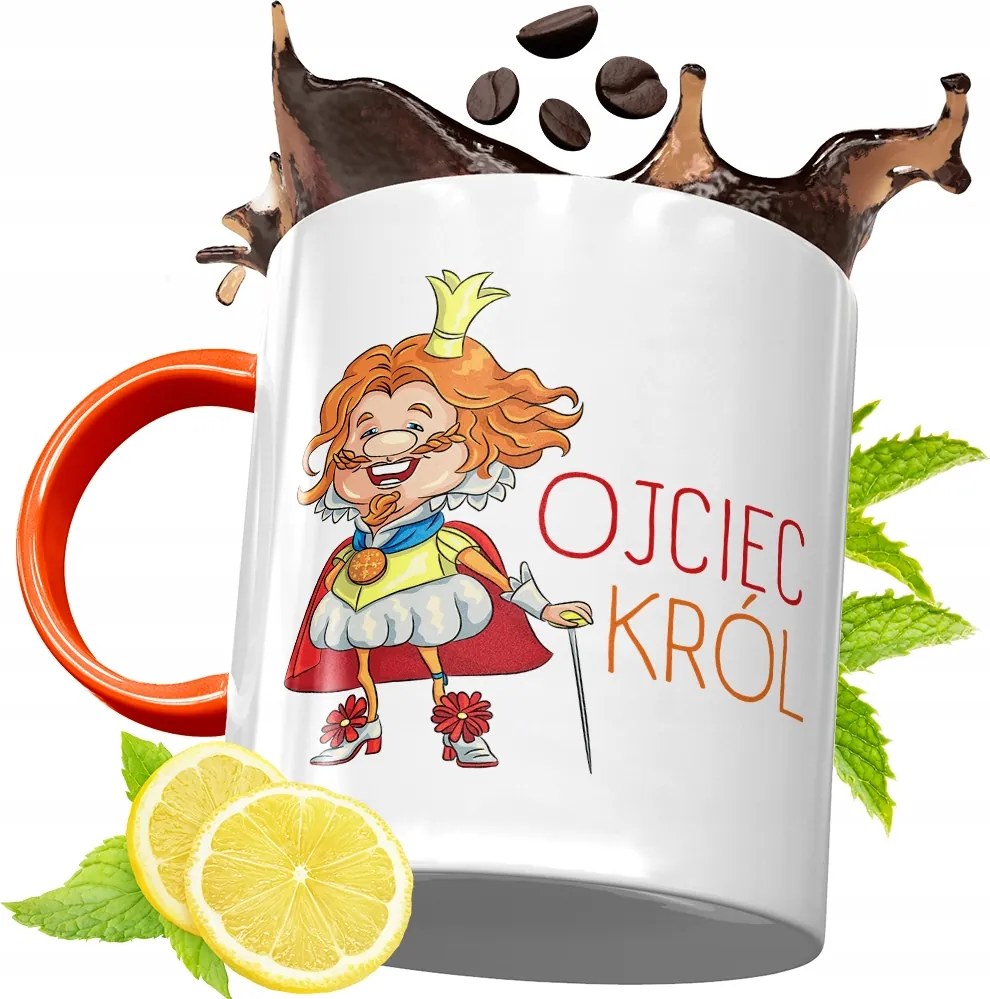 Narancssárga Bögre Apák Napjára Ajándék fényképes nyomtatással