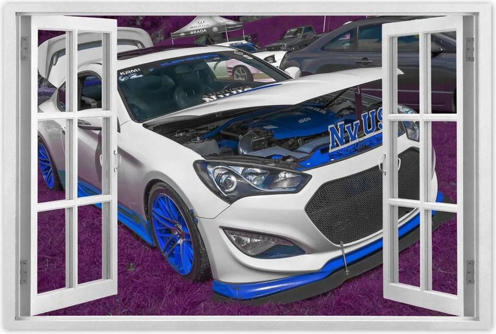 Poszterek 120x80 Fehér sportautó