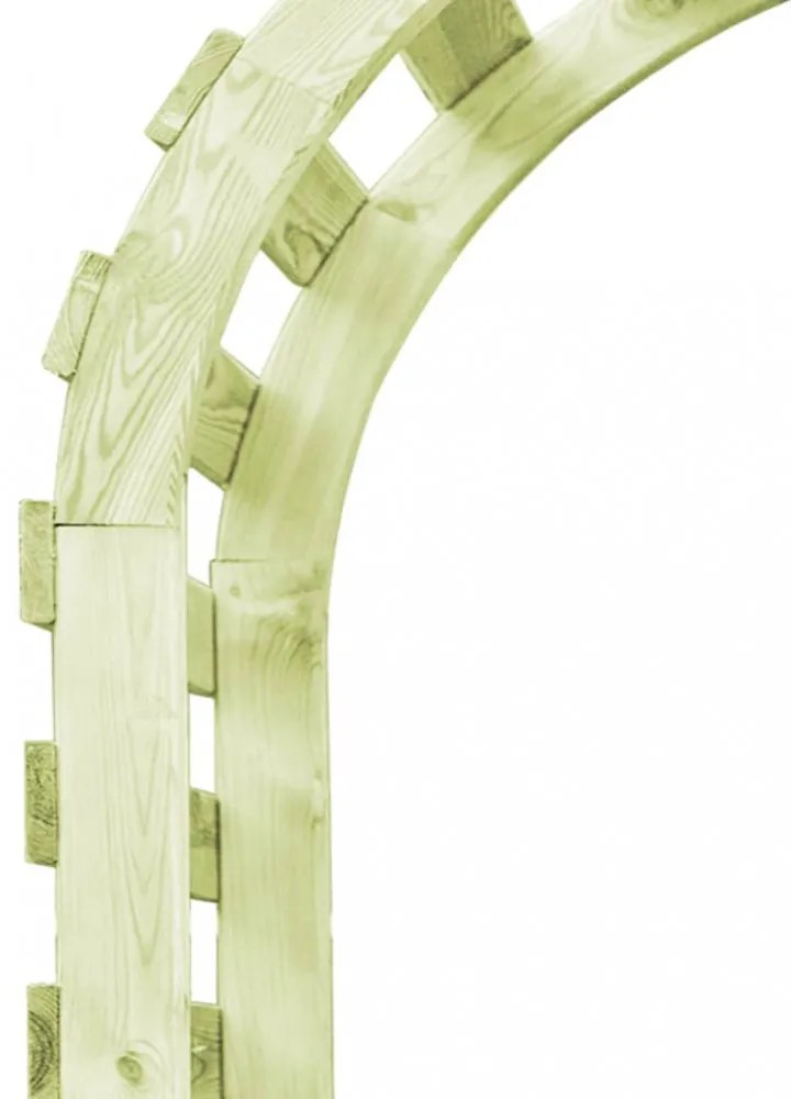 impregnált fenyőfa kerti pergola 130 x 60 x 230 cm