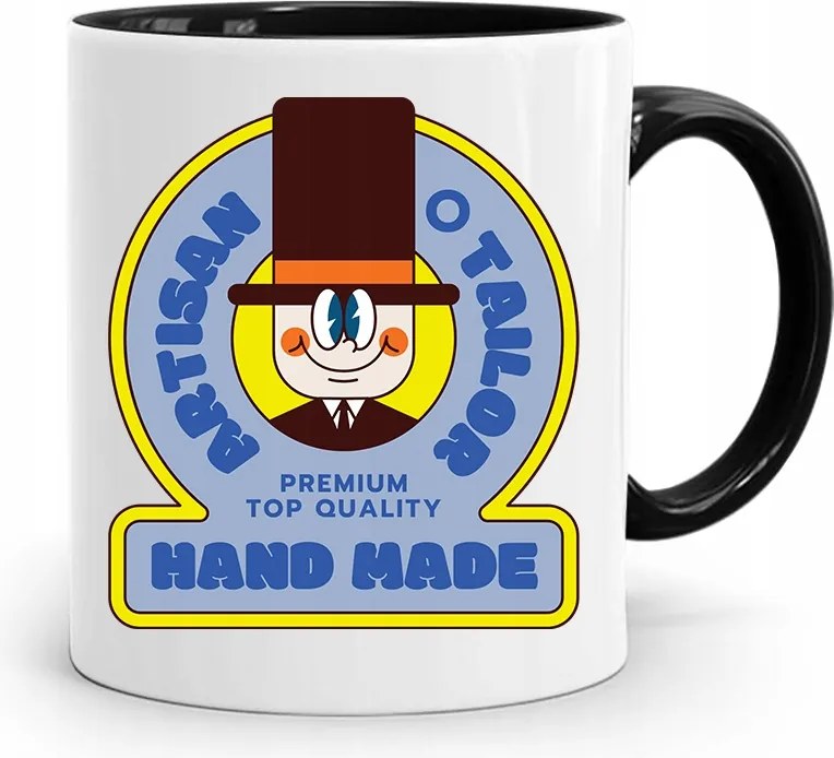 Fekete Bögre Varrónőnek Hand Made Ajándék fényképes nyomattal