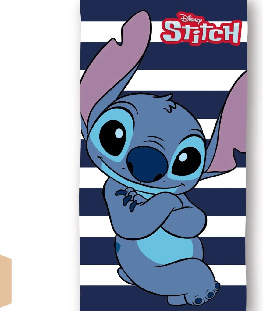 Disney Lilo és Stitch, A csillagkutya Cool Stripe fürdőlepedő, strand törölköző 70x140cm (Fast Dry)