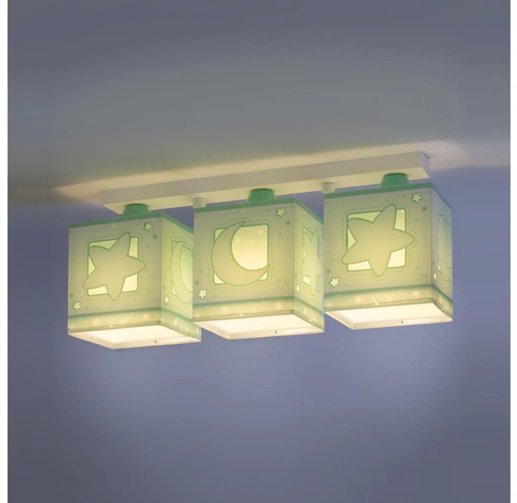 Dalber D-63233NH - Gyerek mennyezeti lámpa MOONLIGHT 3xE27/60W/230V