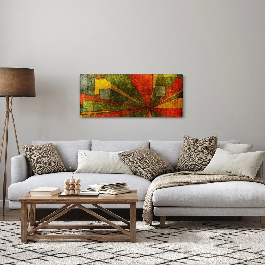 A geometriai absztrakció képe (120x50 cm)