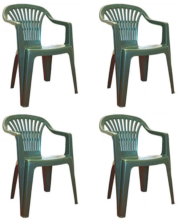 Flen kerti szék Zöld - 4 DB SX