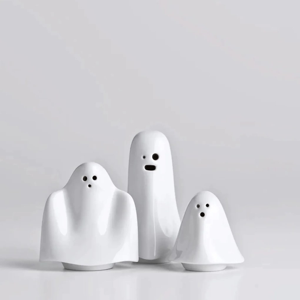 Booh! Porcelán asztal/bors szett fehér Holaria