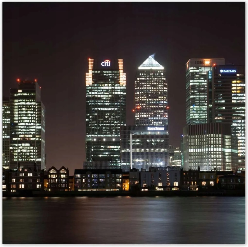 Poszterek 70x70 London világít az éjszakában