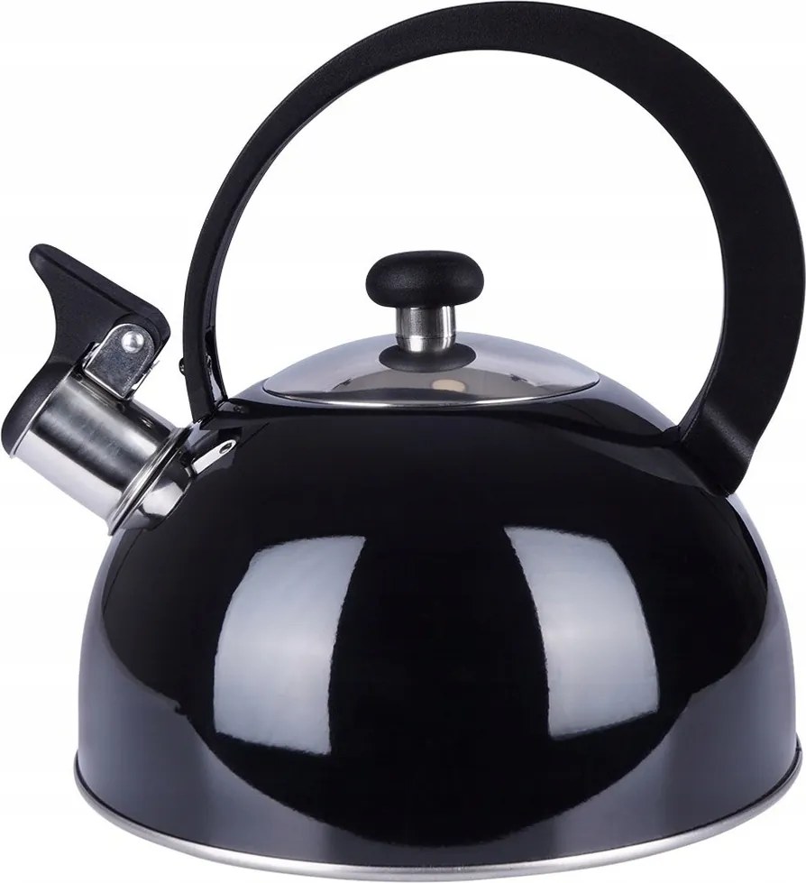 Vízforraló Fekete vízforraló síppal 1,5L indukciós gáz