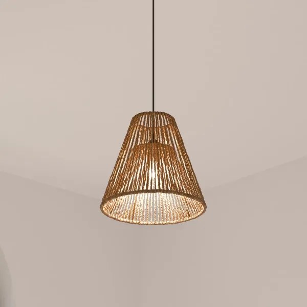 Atmosphera - Csillár zsinóron GIADA 1xE27/40W/230V juta