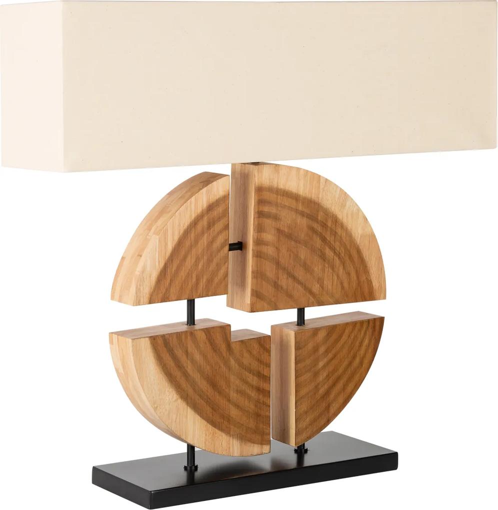 Design asztali lámpa Abbatha 80 cm természetes - bézs