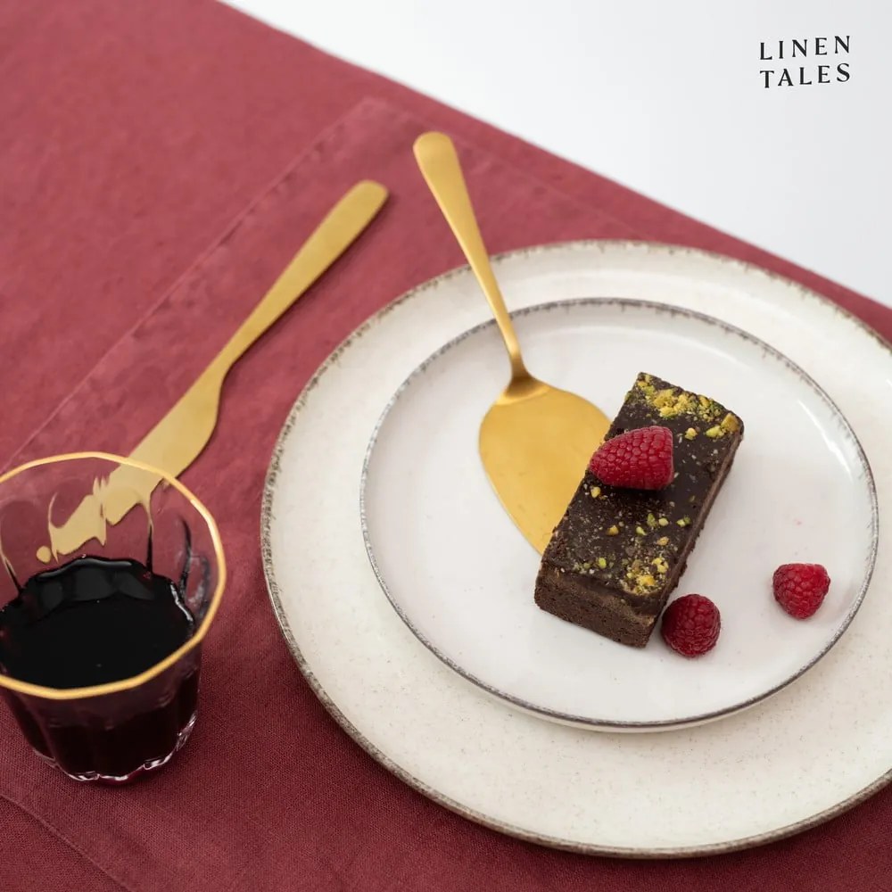 Len tányéralátét 35x45 cm Marsala – Linen Tales