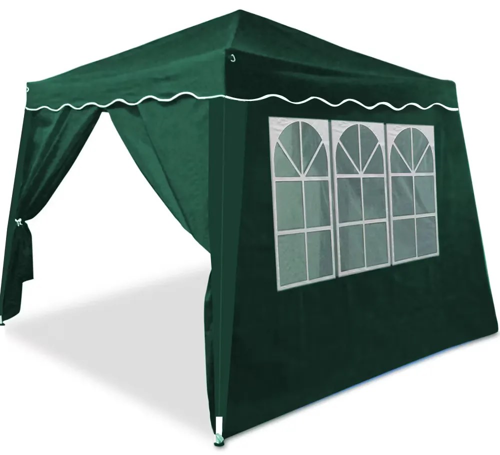 Deuba Capri kerti pavilon 3x3 m - 2 oldalfal - zöld