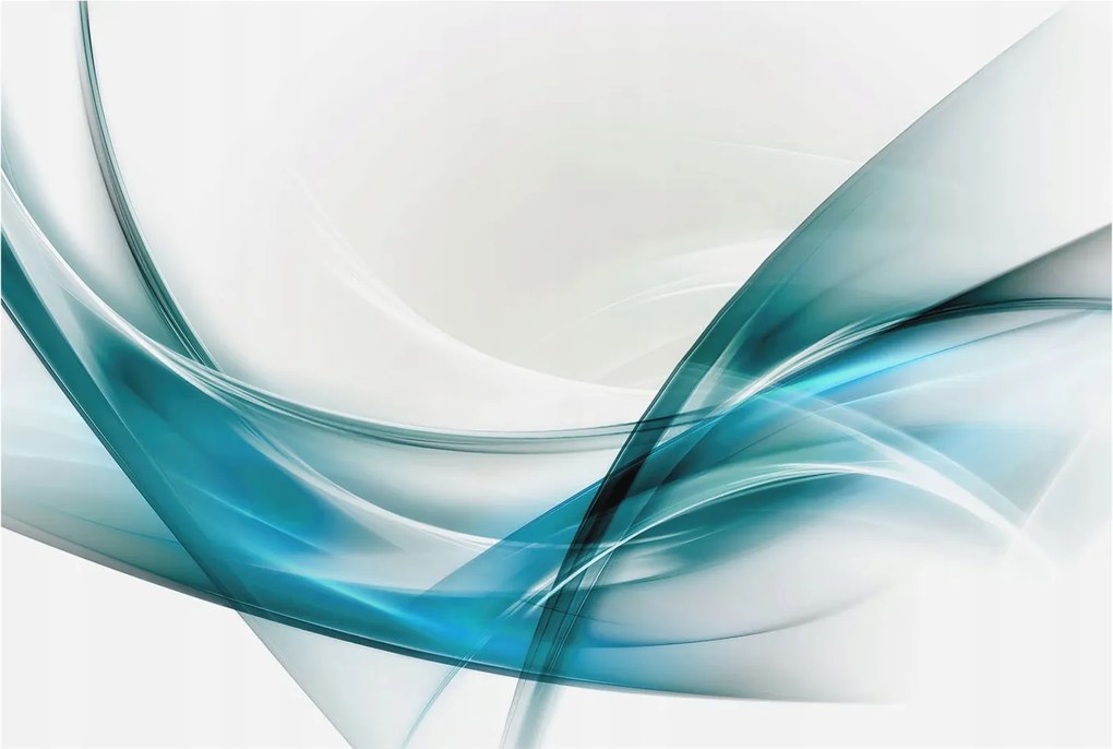 Dekoratív fotótapéta irodába Kék hullámok 104x70 Ragasztó