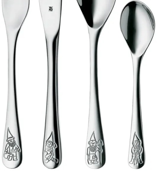 WMF - Törpök gyerek evőeszközkészlet, 4 db