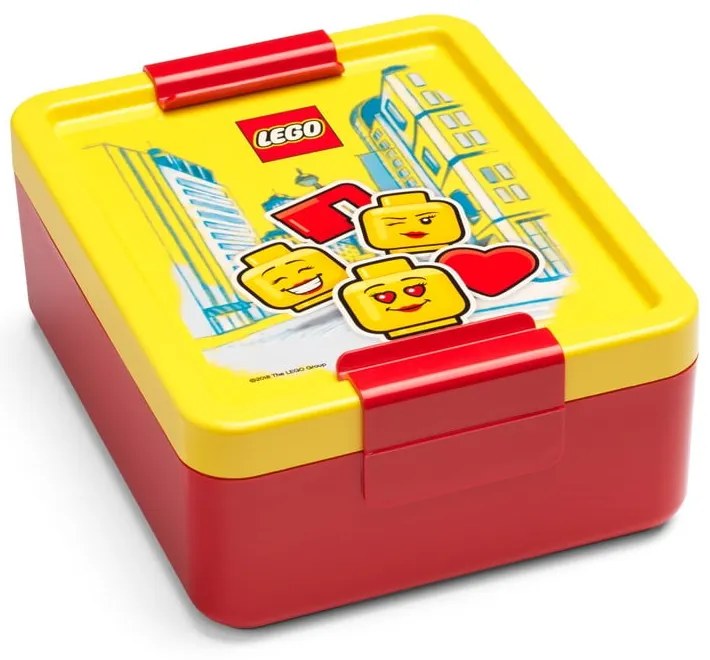 Iconic sárga-piros uzsonnásdoboz és kulacs szett - LEGO®