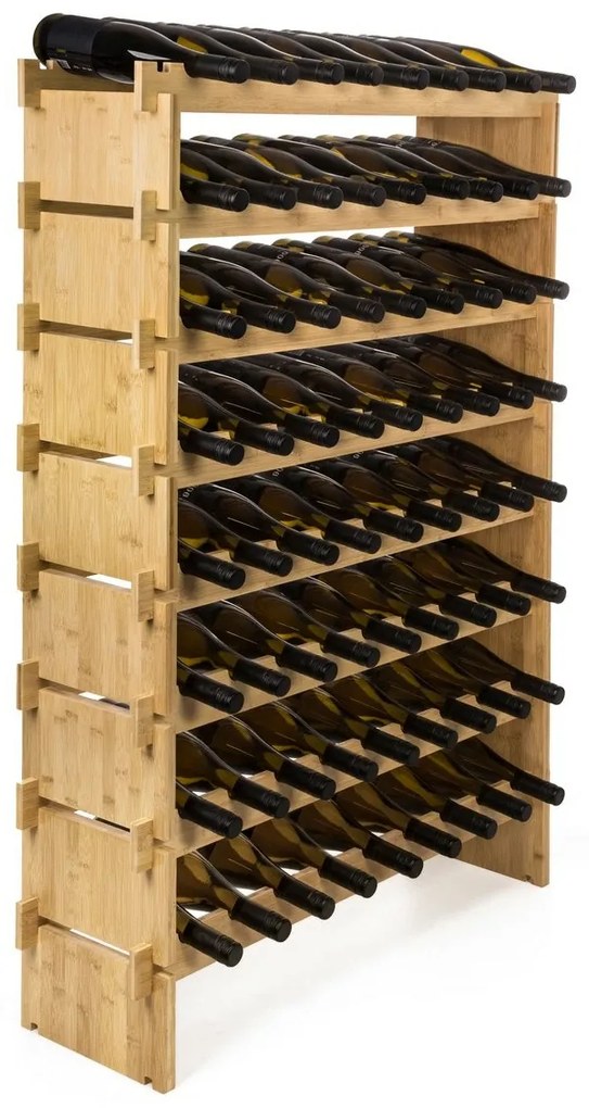 G21 Bambusz borosállvány, 72 palack