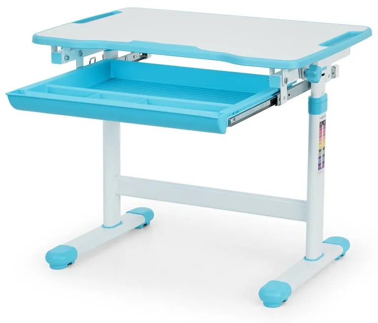 Tommi gyerek íróasztal, kétrészes készlet, asztal, szék, állítható magasságú