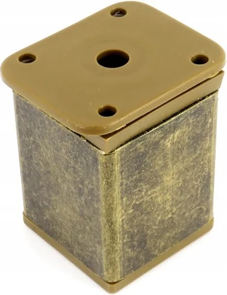 Lábtartó Bútorláb H-60 40X40 Állítható Antik Arany Wkr 6 CM