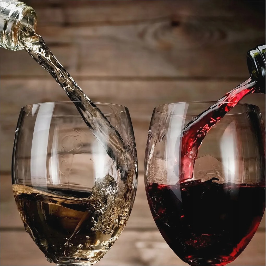 Fotótapéta Flizelina Nappali és Hálószoba Irodába Borospoharak 250x250 Ragasztó