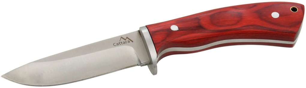 Cattara TRAPPER kés, bőr tokban, 21 cm