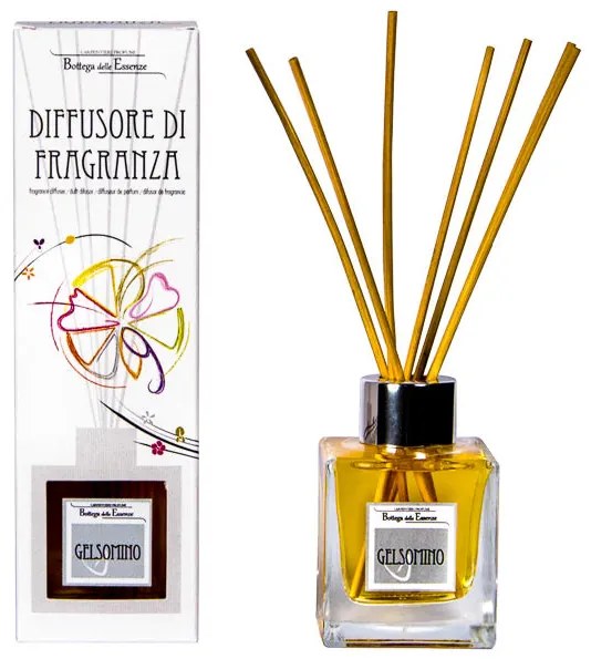 Illat diffúzor 100 ml – Jázmin Rattanpálcás Szobaillatosító