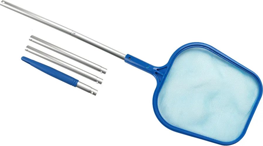 Medence tisztító háló 5 részes nyéllel 122 cm
