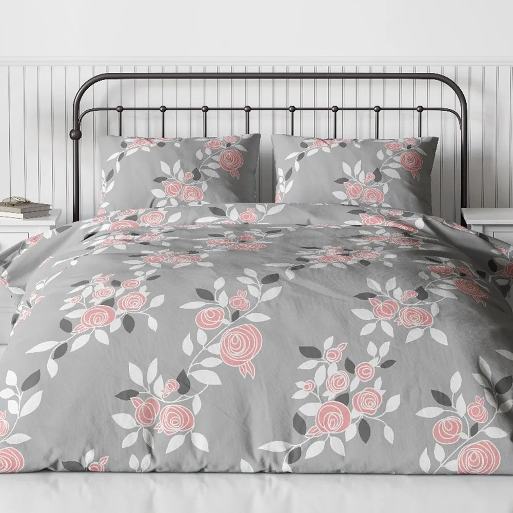 Pamut ágynemű Homa TORRY ROSES 3 részes 140x200 cm