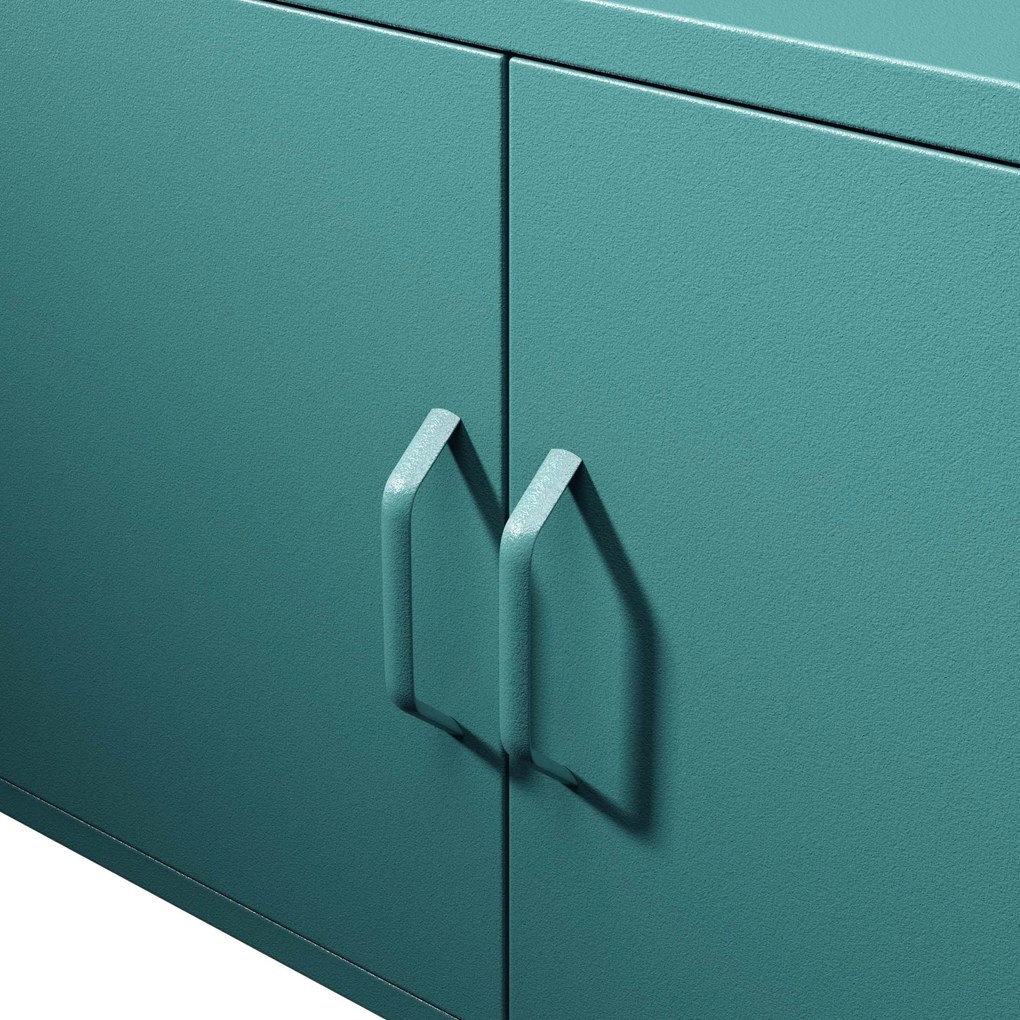 TV-szekrény lábakon ROSA, 1150 x 595 x 400 mm, Modern: tengerszínű