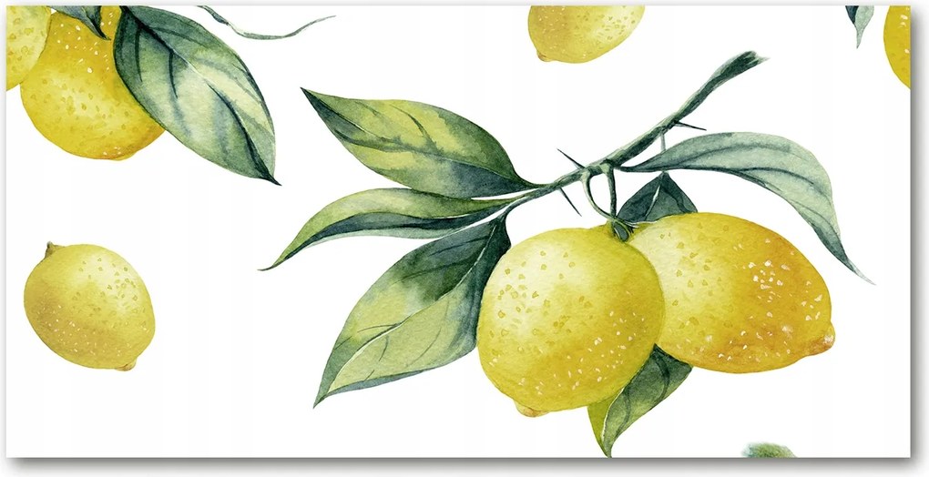 Fotótapéta falra edzett üveg Citrom 140x70