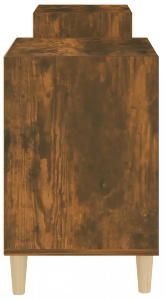 füstös tölgy színű szerelt fa TV-szekrény 160x35x55 cm