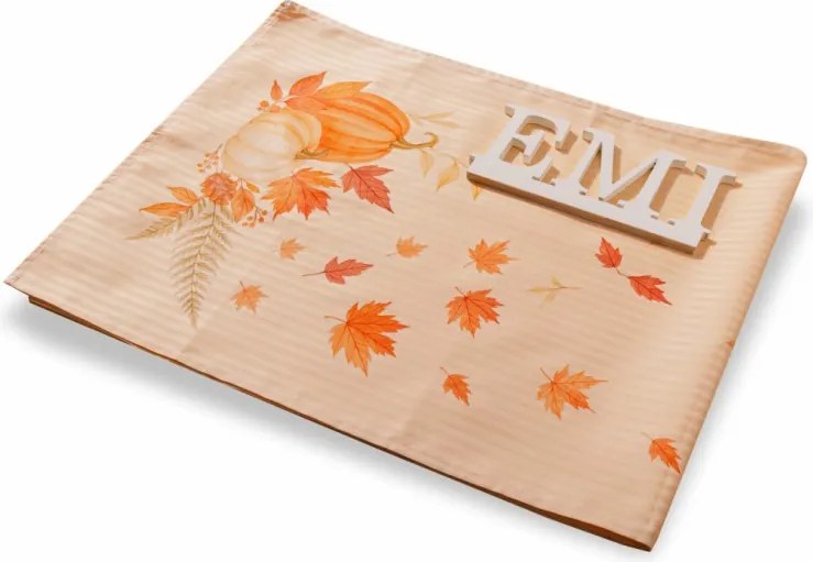 EMI Tökök fehér damaszt terítő 35x180 cm