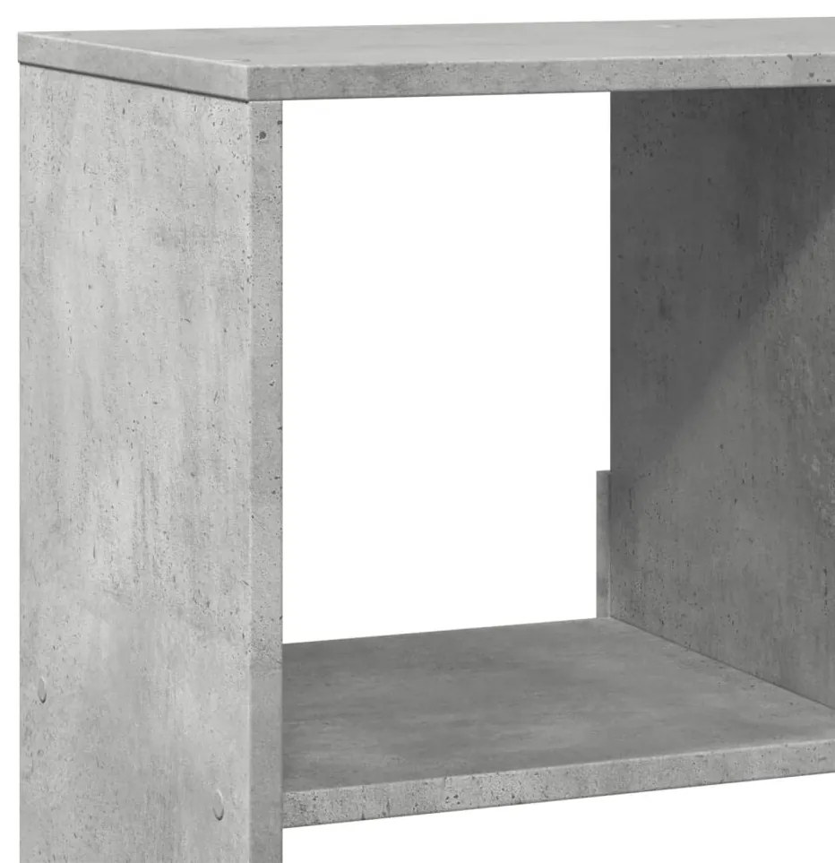 betonszürke szerelt fa könyvespolc 100 x 33 x 187,5 cm