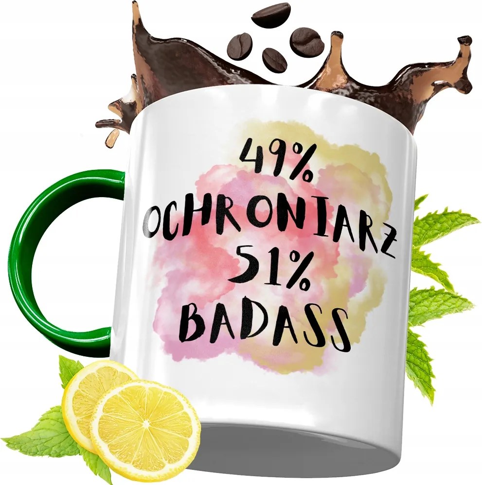 Zöld Bögre Biztonsági Őrnek Születésnapra Ajándék fényképes nyomtatással