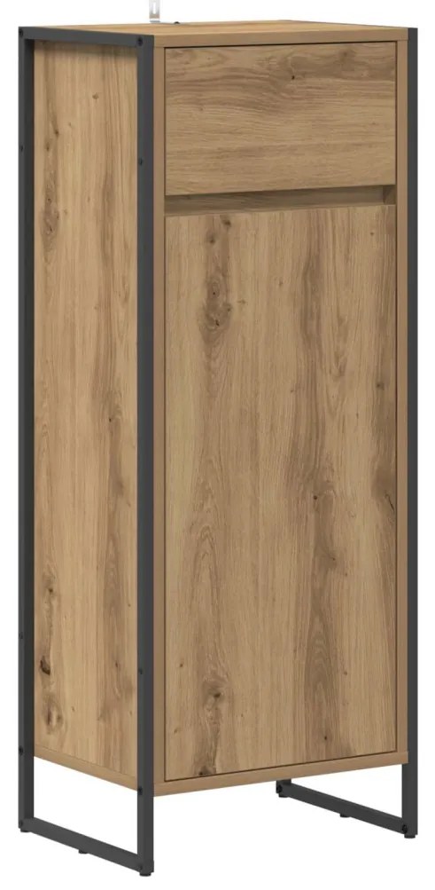 vidaXL Fürdőszoba Székény Művészi tölgy 40 x 30 x 100 cm Faanyag