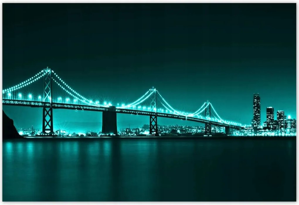 Poszterek 155x105 Türkiz kilátás híd