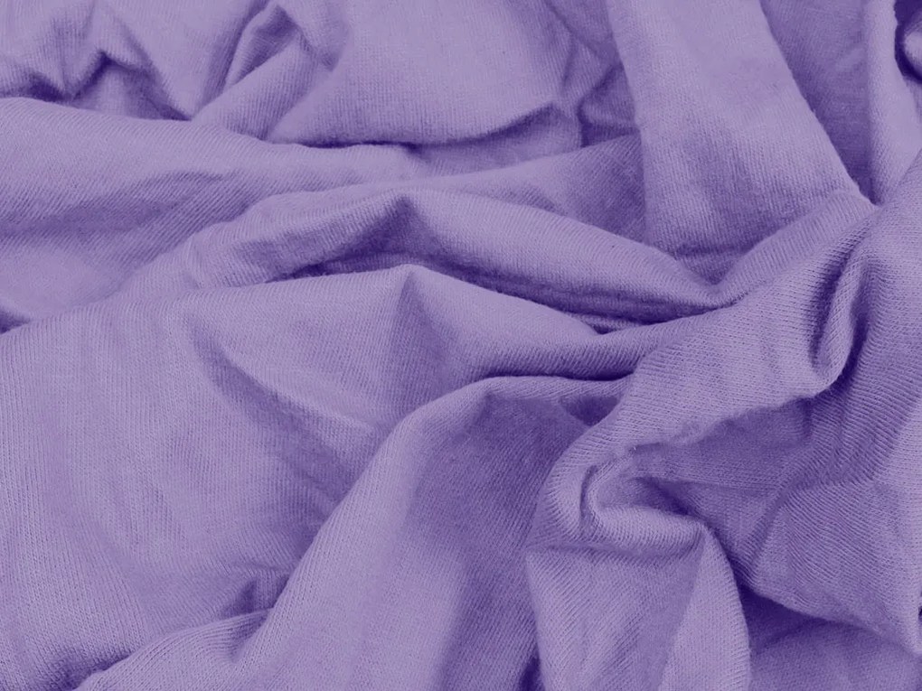 Jersey EXCLUSIVE világoslila lepedő 140 x 200 cm