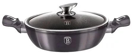 BerlingerHaus Wok fedővel (30 cm) Metallic Line Carbon Edition  BH/7111