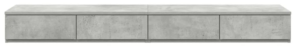 Ágyfiókok fiókkal Beton szürke 140 x 36.5 x 16.5 cm Faanyag