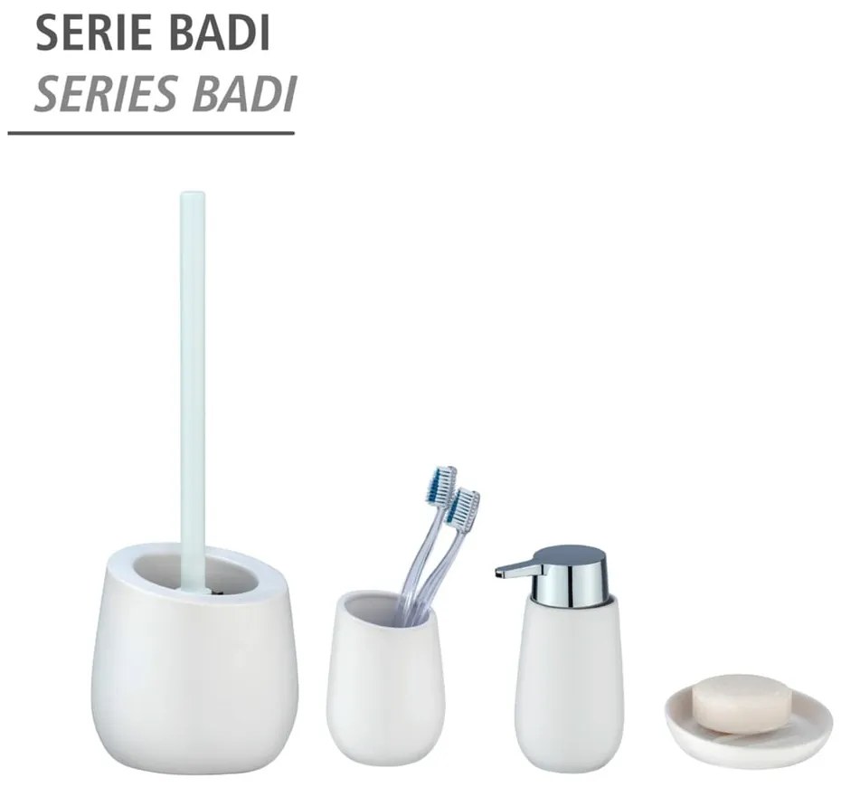Badi fehér kerámia WC-kefe - Wenko